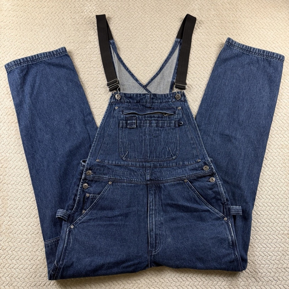 Duluth Trading Men's Carpenter Overalls 34x34 Tall Bib Chore Workwear Western